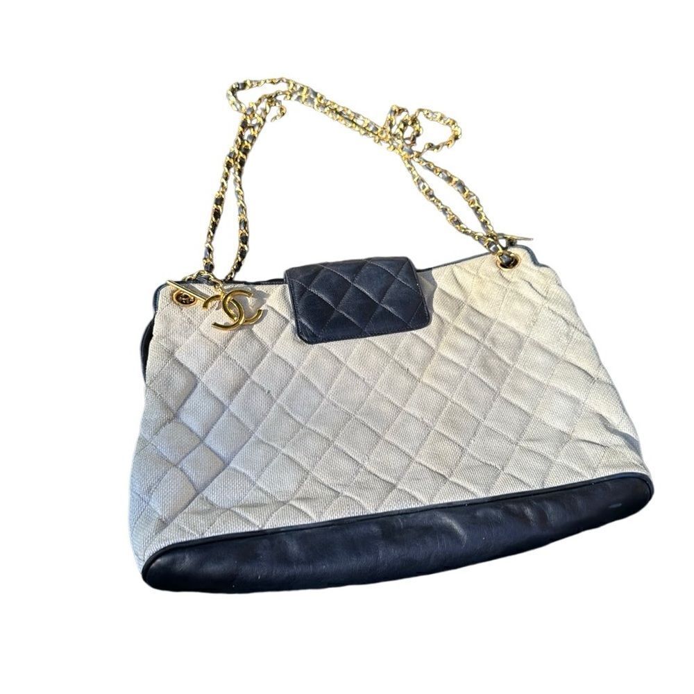 Chanel canvas and leather bag - Picture 3 of 16